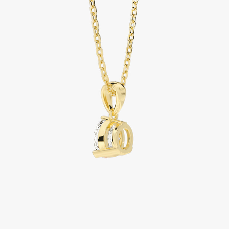 Life: Full Journey,The Future, Necklace Pendant, Lab-grown Diamond, Yellow Gold, Round cut - Luslumin Jewelry