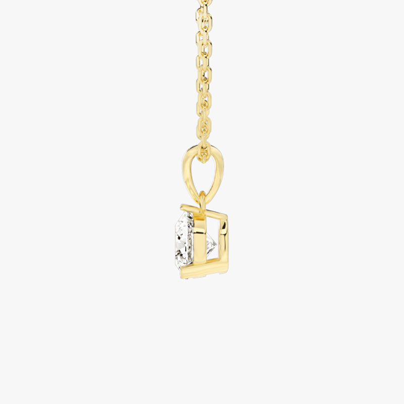 Life: Full Journey,The Future, Necklace Pendant, Lab-grown Diamond, Yellow Gold, Round cut - Luslumin Jewelry