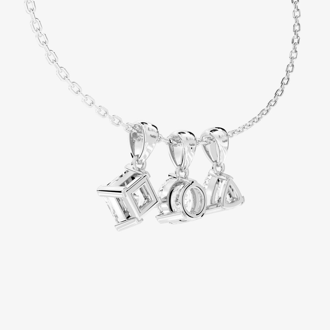 Life: Full Journey,The Past, Bracelet Pendant, Lab-grown Diamond, White Gold, Princess Cut - Luslumin Jewelry