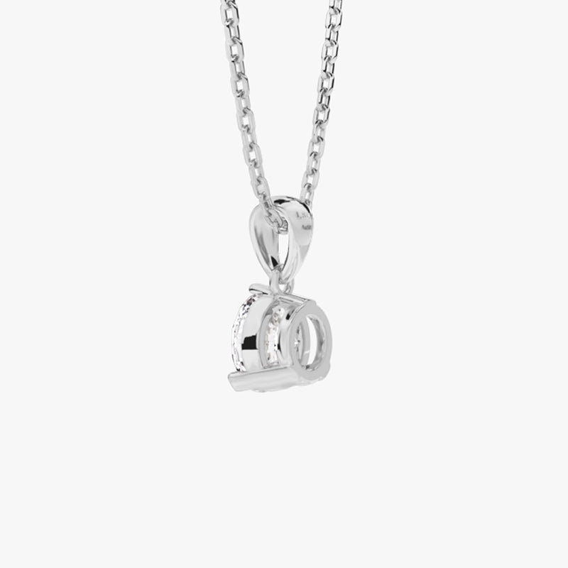 Life: Full Journey,The Future, Necklace Pendant, Lab-grown Diamond, White Gold, Round cut - Luslumin Jewelry