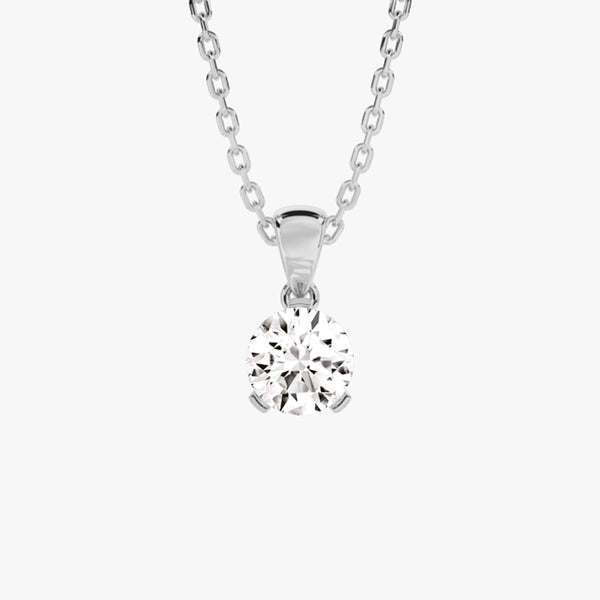 Life: Full Journey,The Future, Necklace Pendant, Lab-grown Diamond, White Gold, Round cut - Luslumin Jewelry