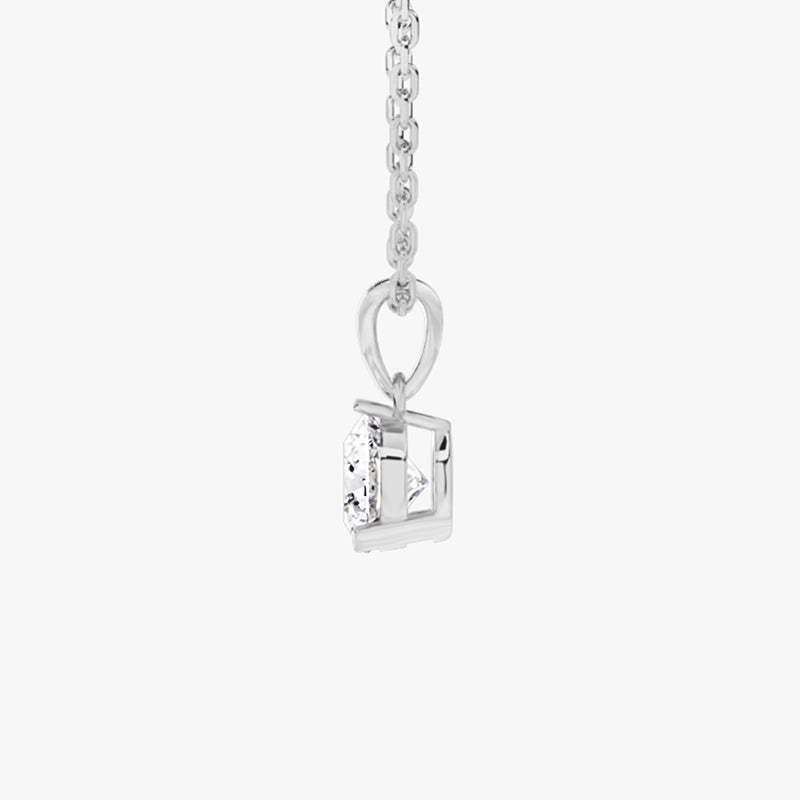 Life: Full Journey,The Future, Necklace Pendant, Lab-grown Diamond, White Gold, Round cut - Luslumin Jewelry